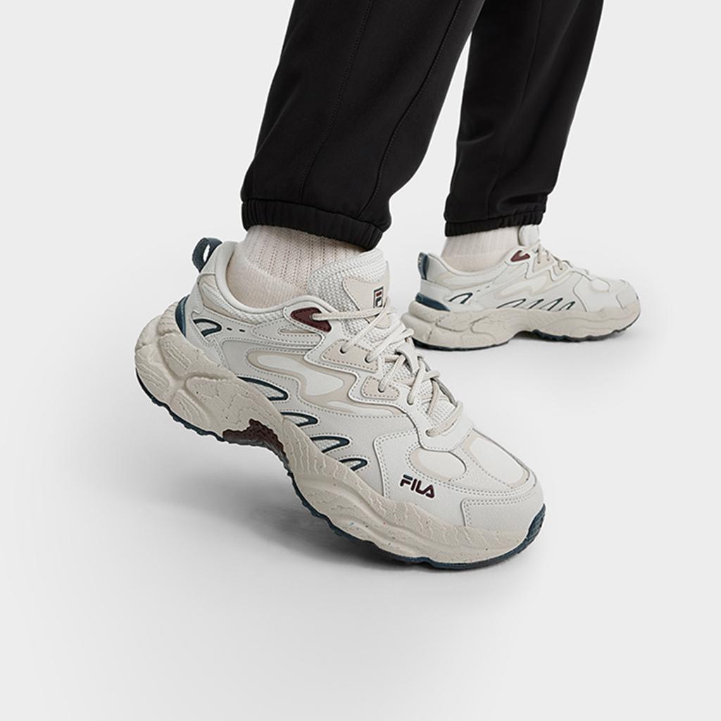 New FILA Fern Collection Abrasion Resistant Low Top Casual Shoes Men's Beige Green F12M441119FGP