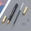 Goldener Knüppel Signatur Drehbarer Gelstift - Retro Chinesischer Stil für Büroschreiben und Geschäftsunterzeichnungen