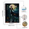 5D DIY Diamond Art Painting Kits for Adults, Halloween Skull Full Round Crystal Diamond Kits for Beginner for Home Wall Decorate