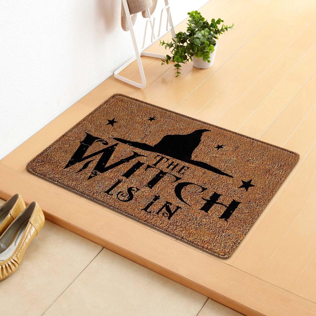 Halloween Doormat Carpet Welcome Home Mat Non Slip Bottom Indoor Outdoor Carpet