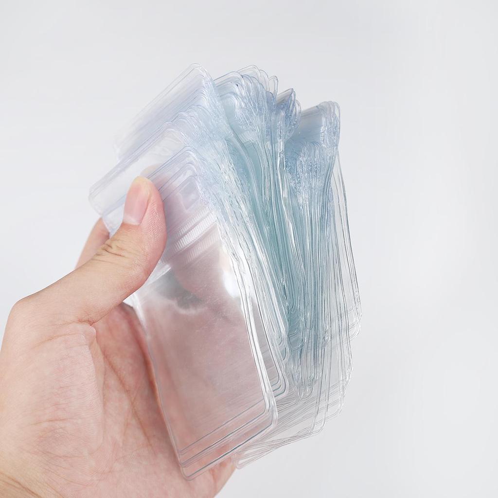 PVC Transparent Self Sealing Bag for Handmade Soap Dessert Accessories 50 Pcs