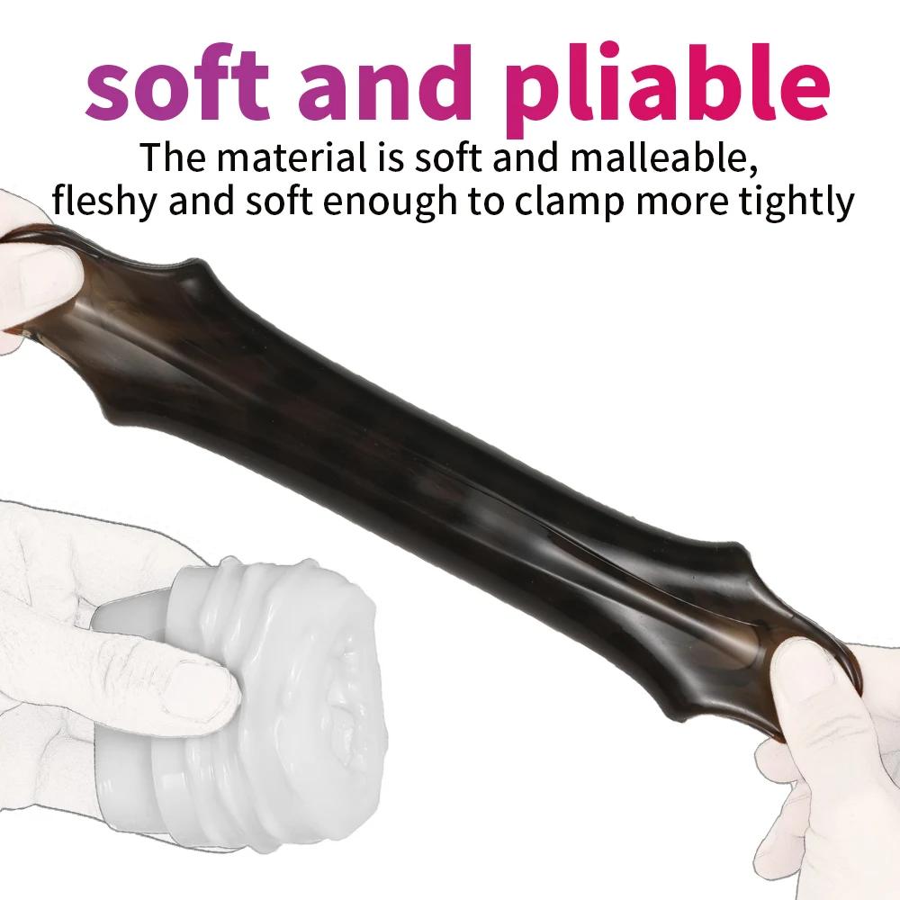 Male Cock Training Penis Sleeve Sex Toy for Men Masturbator Cup Penis Lasting Trainer Delay Exercise Adult Sex Shop Soft TPE
