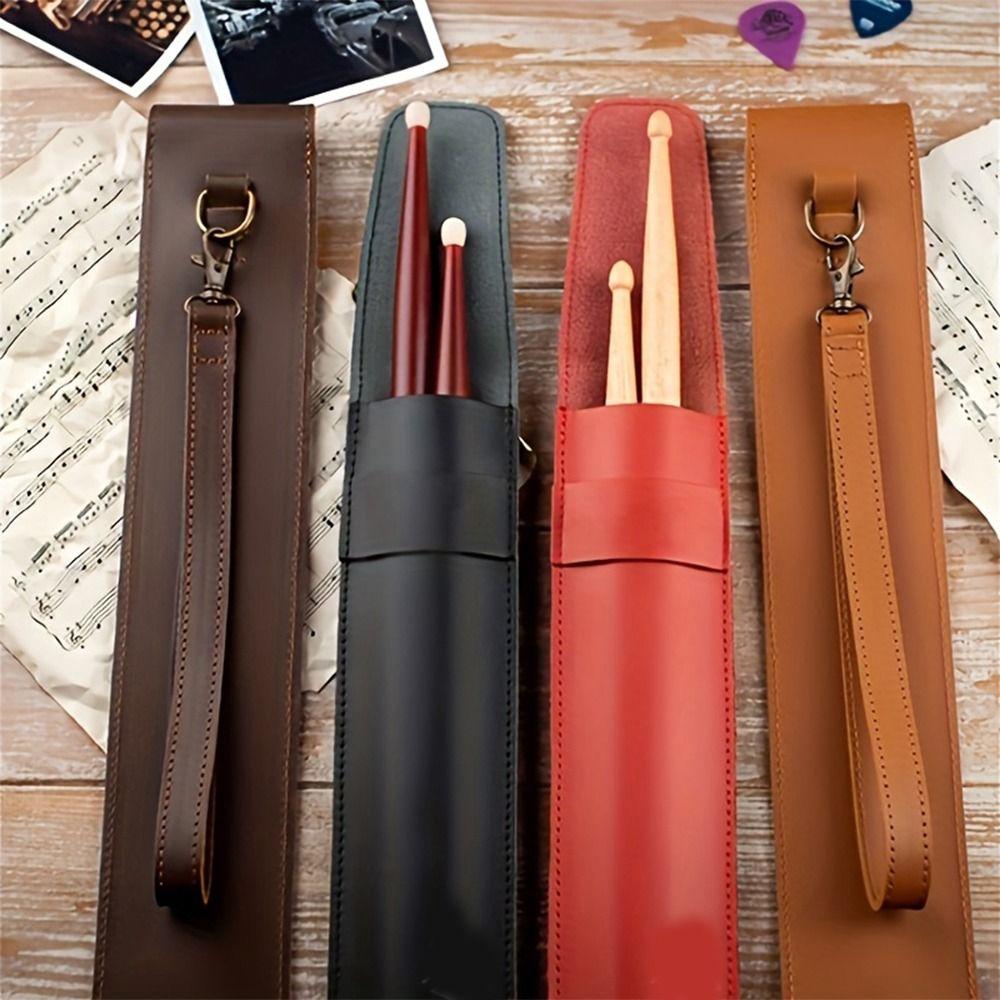 Portable Drumstick Storage Bag Waterproof Drumsticks Case Drum Stick Sleeve  Music Enthusiasts