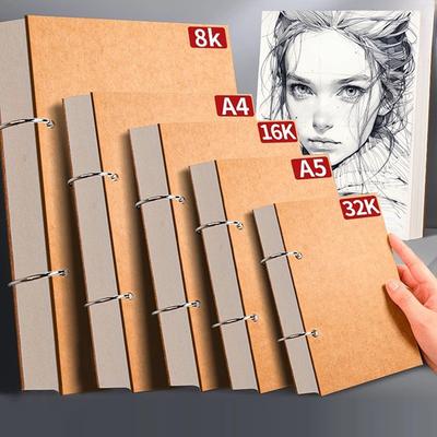 Professionelles Skizzenbuch A4 A5 16K 32K 8K Dickes Loseblatt-Skizzenpapier Notizbuch Kunstschulbedarf Bleistiftzeichnung Schreibwaren