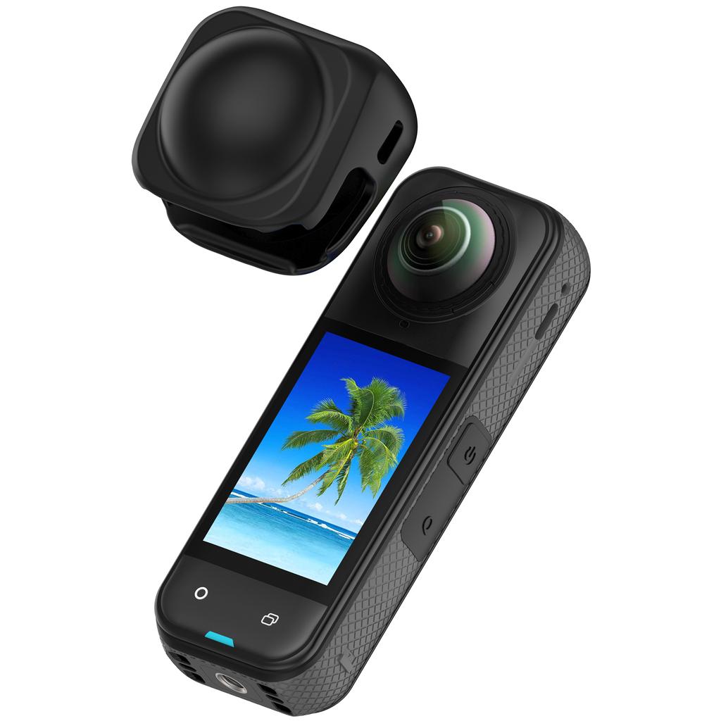 Für Insta360 X5/X4 Kratzfeste Kameraobjektiv-Schutzhülle Flexible Silikonhülle