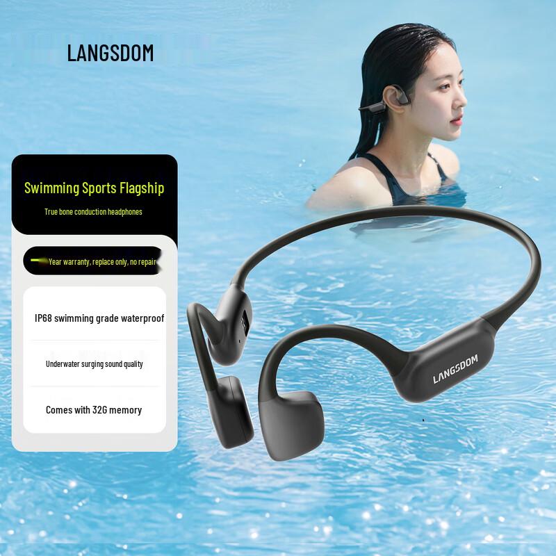 Lanston Bone Conduction Wireless Bluetooth Sports Earphones