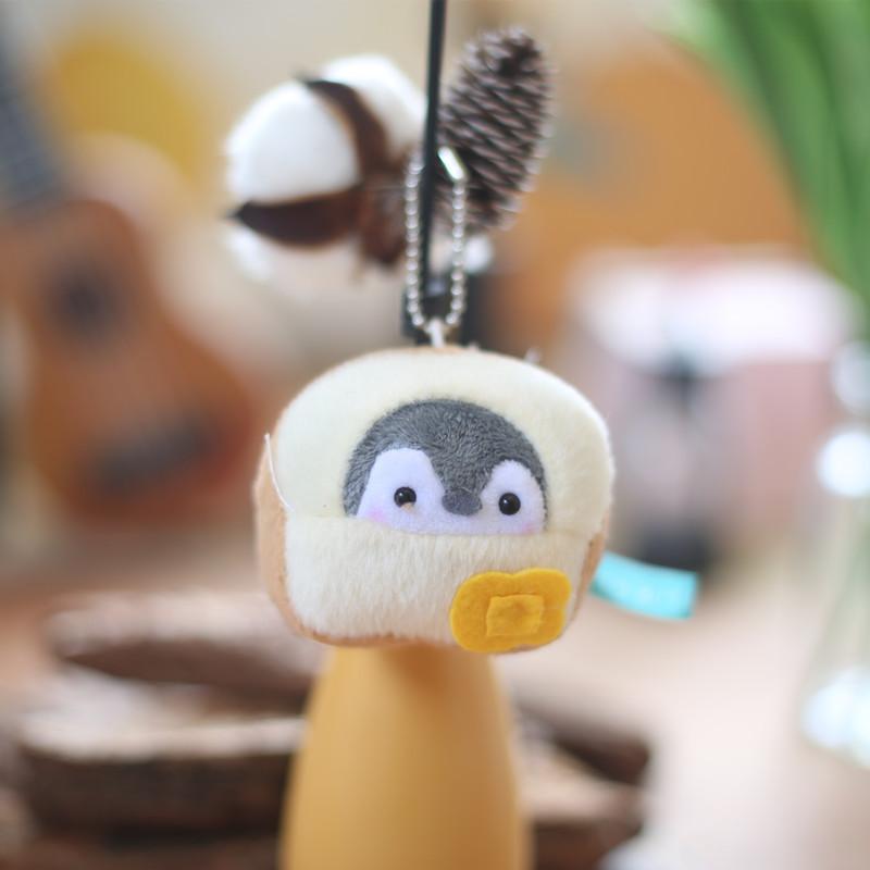 

1 шт., куклы с изображением маленьких пингвинов, мягкие плюшевые игрушки для детей, брелок для ключей, сумка, подвеска, детский маленький подарок на день рождения