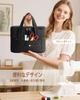 Fasrom Sewing Box, Two-Compartment Sewing Case, for Home and Travel, Bag Only, Black