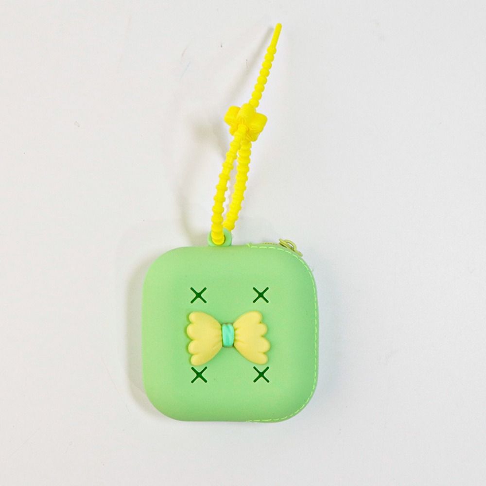 New Holes Coin Purse Silicone Zipper Card Holder Storage Bag