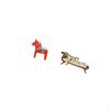 Ornament Collectible Dalecarlian Horse Figurine Animal Sculpture Miniature Sofa Model Wooden