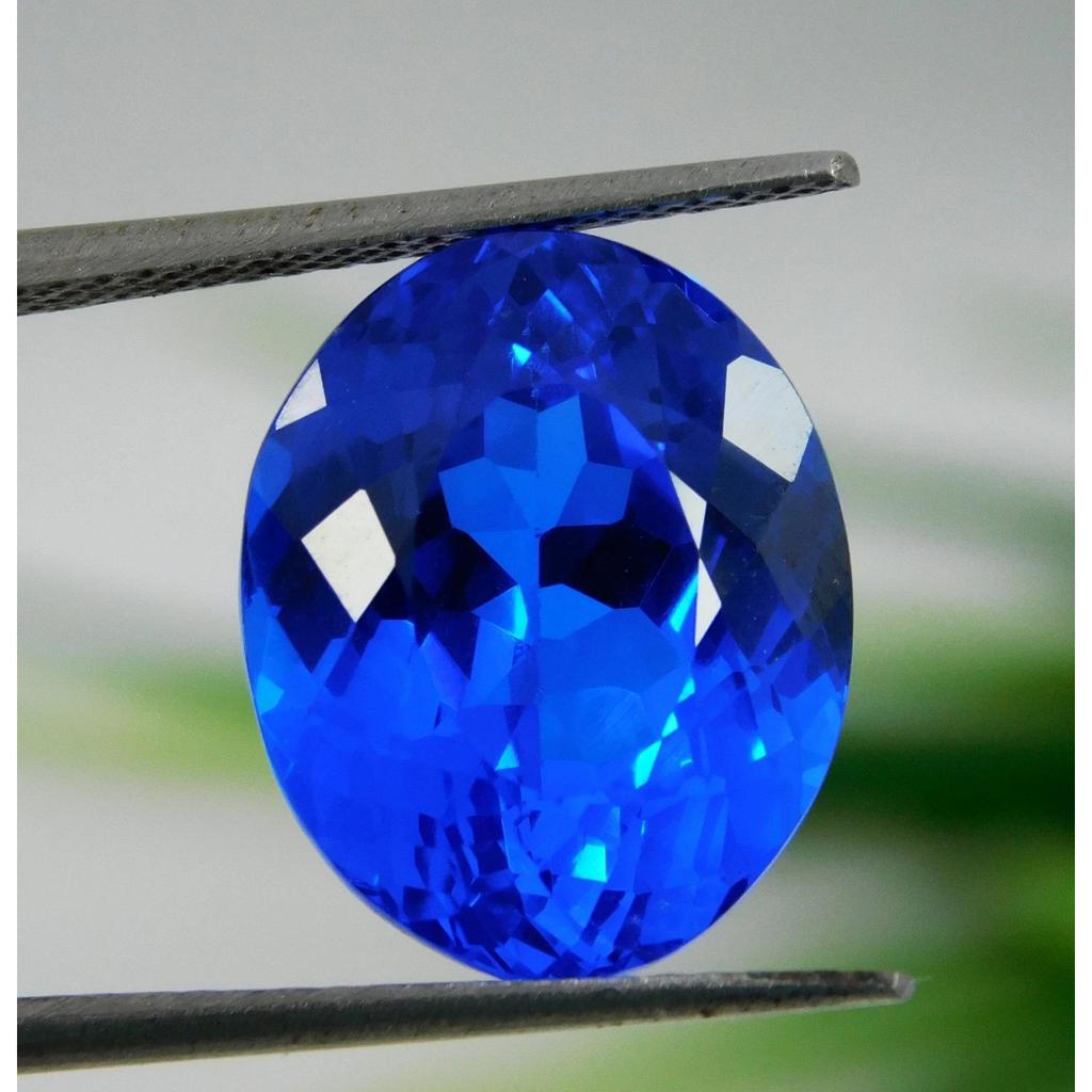 Certified 12.35 Ct Natural Kashmiri Blue Sapphire Oval Cut Rare Loose Gemstone