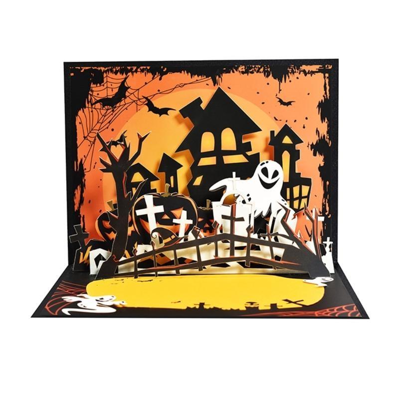 652F Halloween Popup Card Unique Halloween Card Greeting Card Bring Spookiness CN