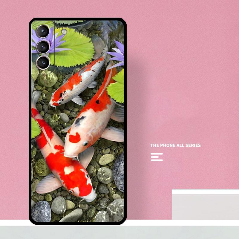 Koi Fish Carp Phone Case For Samsung Galaxy S25 S26 Ultra S20 S21 S22 S23 S24 Plus S10 S25 FE Cover Coque