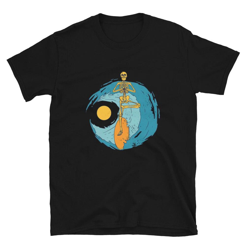 Surfing Skeleton T-Shirt M
