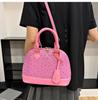 Women's Vintage 2025 Ostrich Pattern Large Capacity Handbag - Single Shoulder/Crossbody
