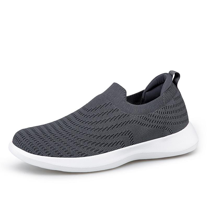 Shoes Spring new breathable fly-woven couple casual shoes soft sole light one-pedal walking shoes