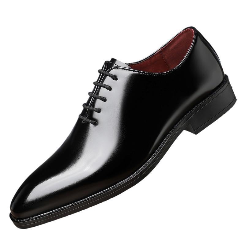 Moda Nuove Scarpe Oxford Casual da Uomo con Punta in Pelle Verniciata Lucida Calzature da Matrimonio e Homecoming Zapatos Hombre