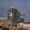 Viking Style Octagram Knot Ring Unique Fashion Jewelry Accessory