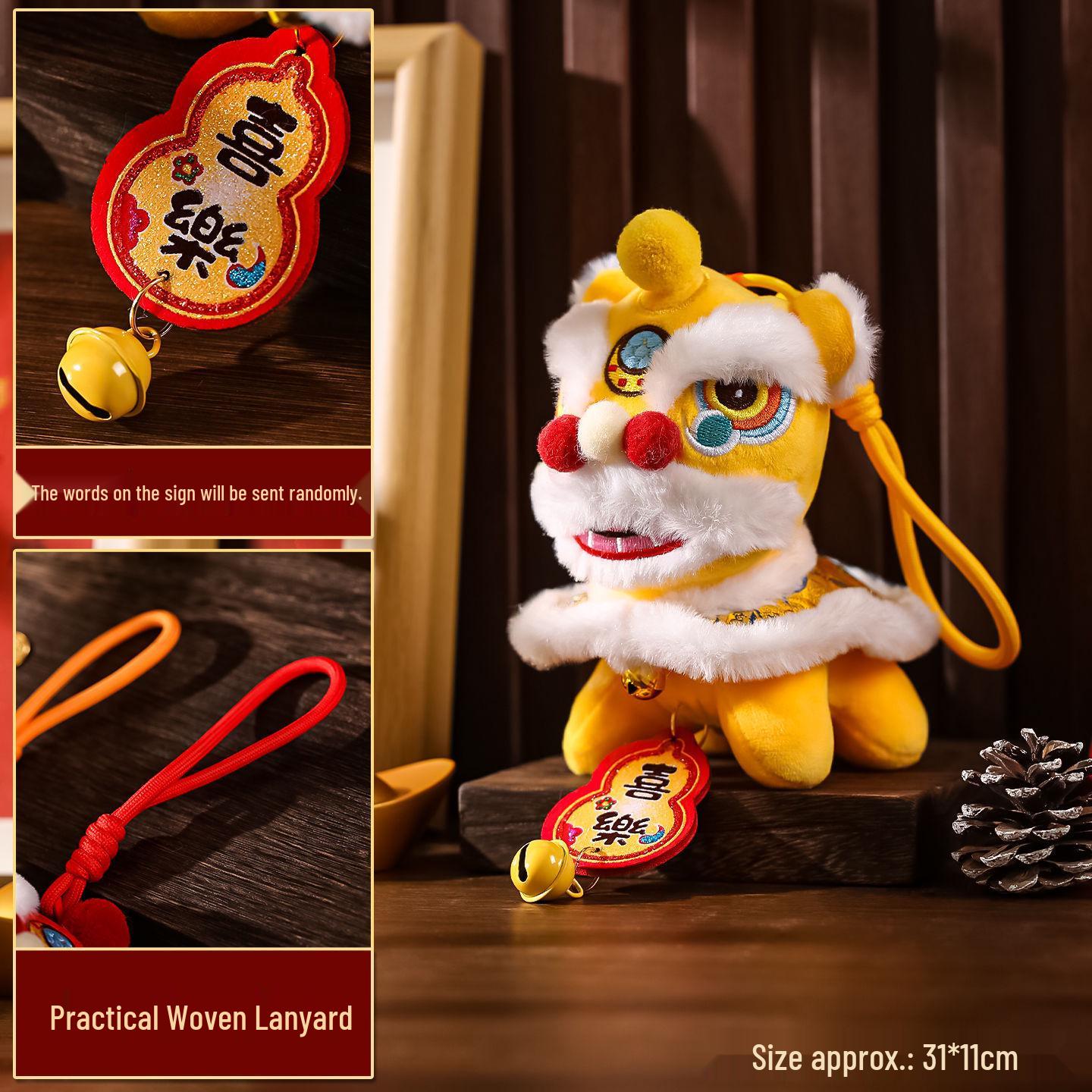 

Popular Cute New Year Dancing Lion Plush Toy Pendant & Keychain Charm