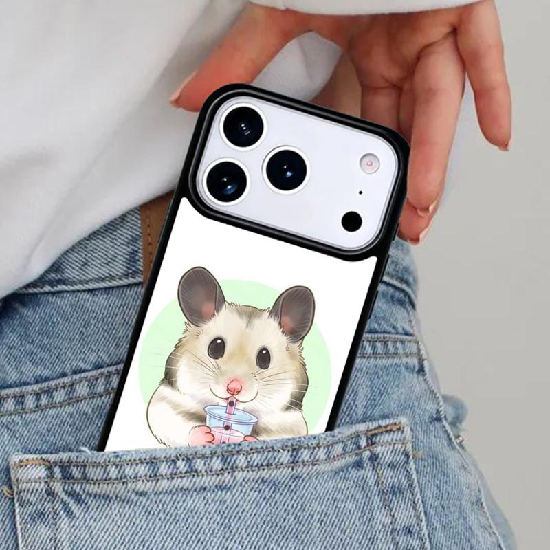 Rabbit Mouse Hamster Phone Case for iPhone 17ProMax 12 13 14 15 16e 17 Pro Max Plus Air Cover