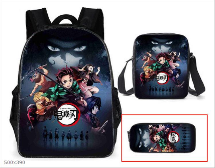 New Cartoon Super Moon Blade Three Piece Backpack Set for Primary and Secondary School Students