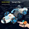 Remote Control Rocket Light Spray Toy Vertical Rotation Stunt Car Racing Children'S Gift Remote Control Stunt Rocket Toy