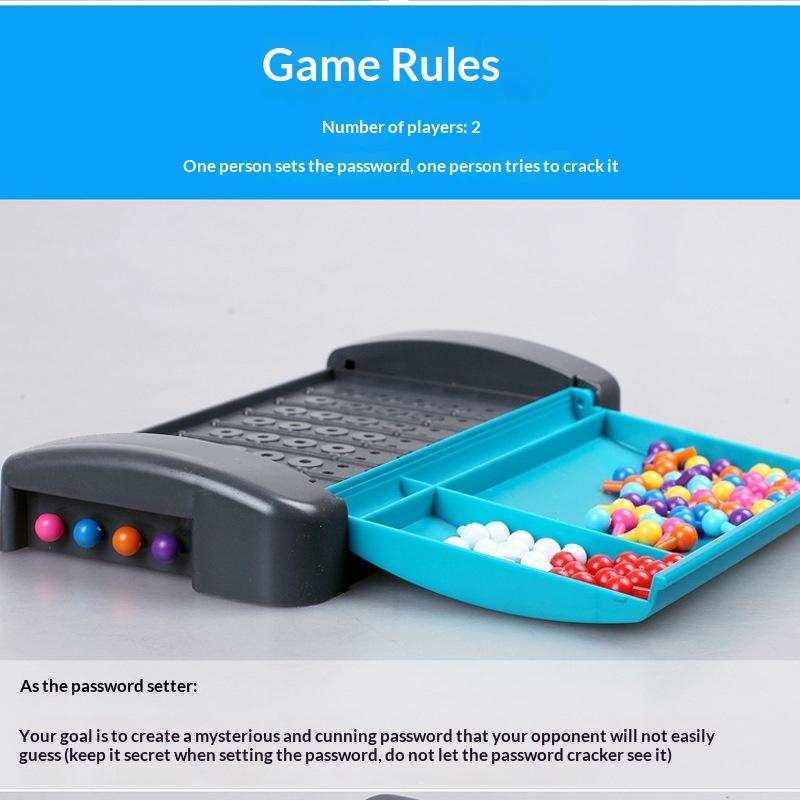 1 Set Board Games For Kids Logic Reasoning & Password Cracking Puzzle Tabletop Decompression Toy