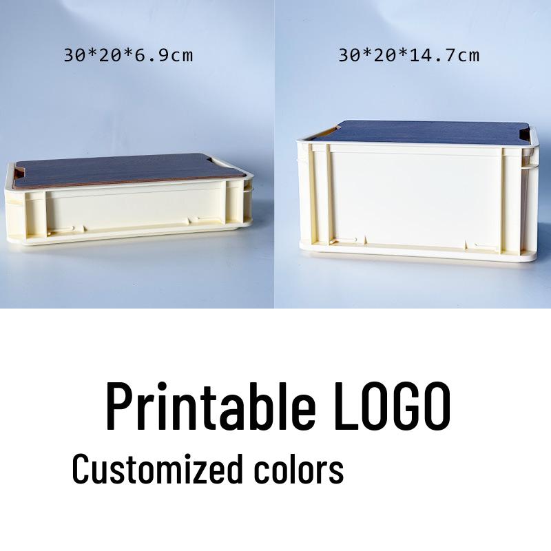 Industrial Style Stackable Desktop Storage Basket for Snacks, Cosmetics, and Office Supplies