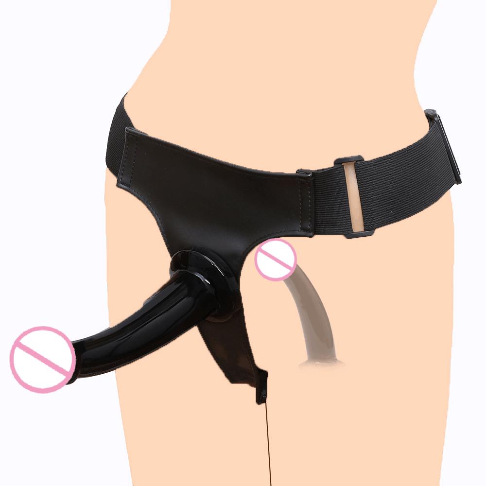 Mutandine con Dildo Strapon Lesbico Cinghia Dildo Pene Realistico Tappo Anale a Cintura Gay Liscio Tappo Anale Vibratore Coppie Donne Giocattoli Sessuali