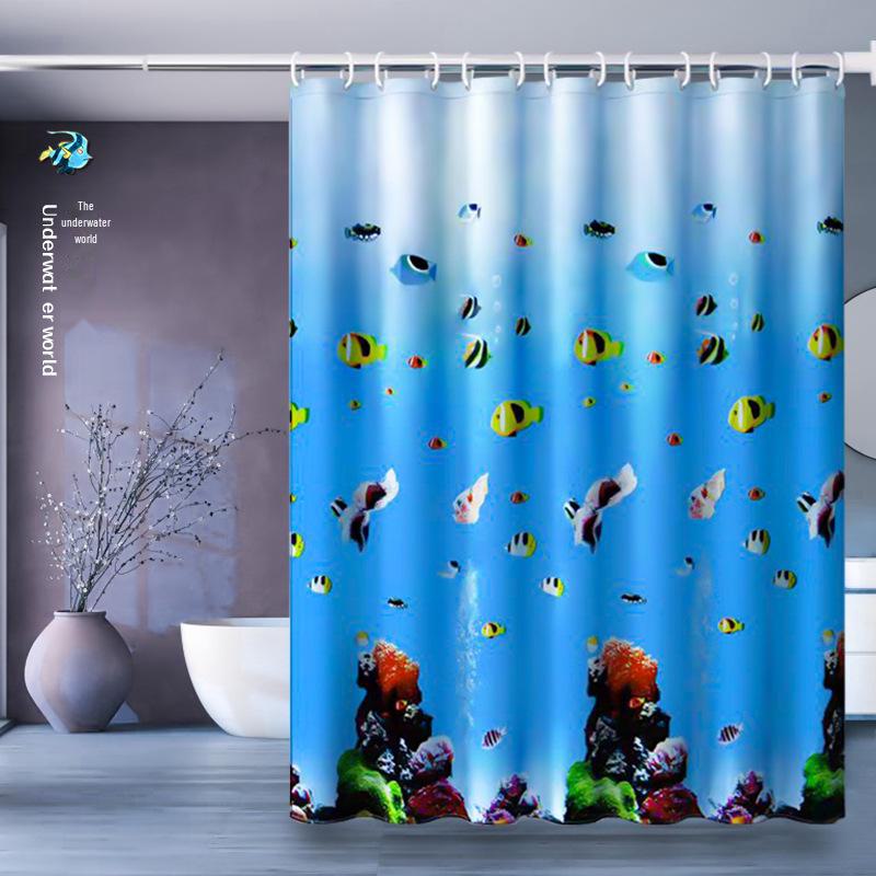 Cortină de duș groasă impermeabilă pentru compartimentarea băii