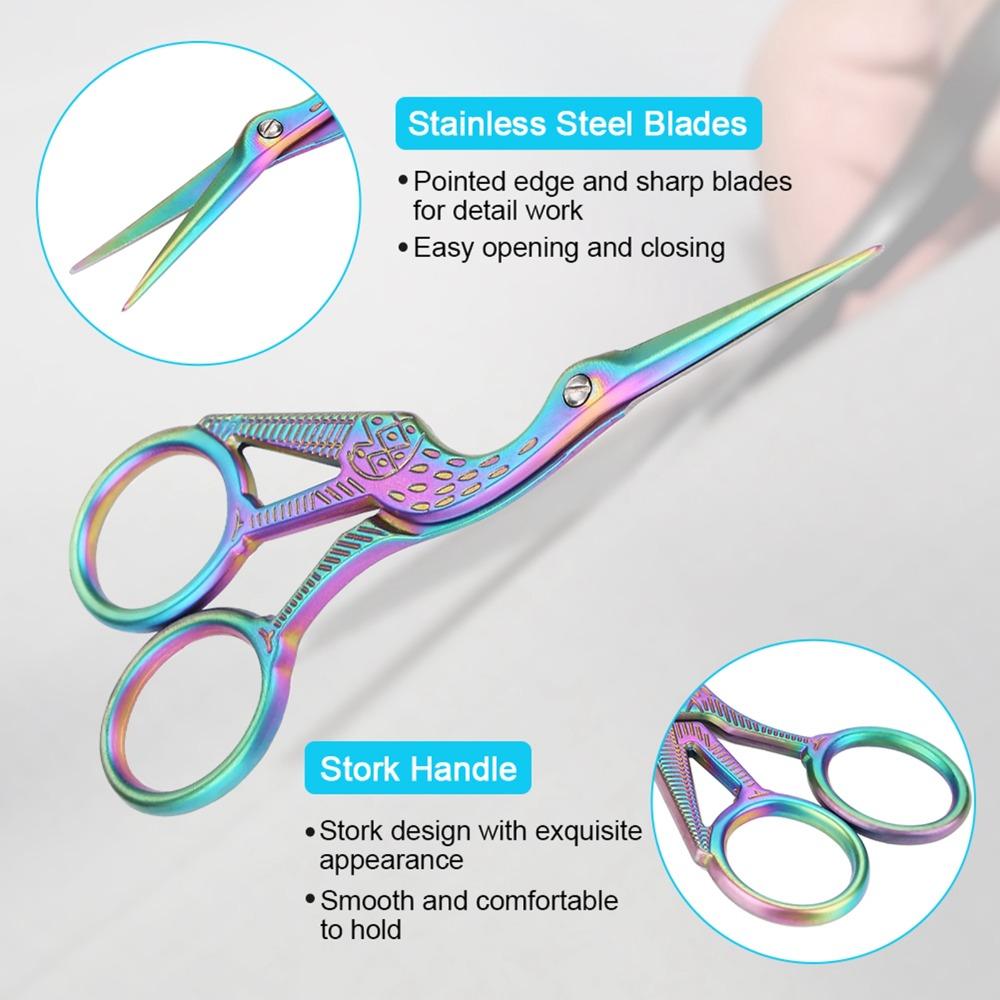 Curved Design Embroidery Scissors Stainless Steel Dressmaker Shears For Embroidery