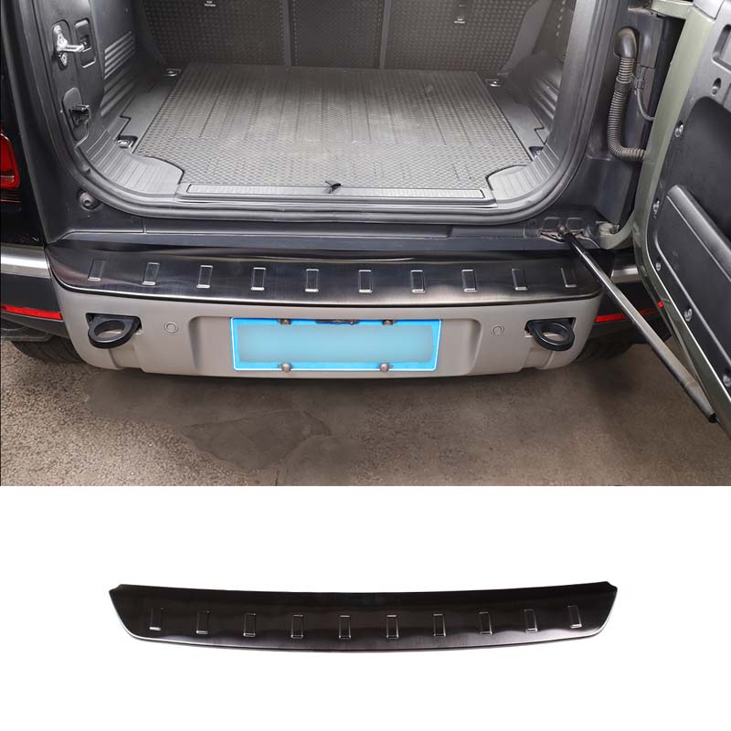 Stainless Steel External Rear Bumper Guard Plate Protect Cover Trim,For Land Rover Defender 110 130 2020-2021,Car Accessories