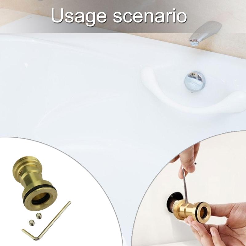 2Pcs Tub Spout Adapter Kits Coppers Tub Spout Adapter RP33794 Bath Tub Spout Adapter Hardware Easy To Installion