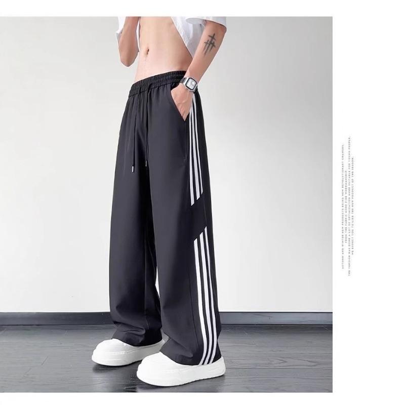 Striped Sweatpants Boys' Autumn Trendy Brand Design Sports Pants High Street Versatile Pants