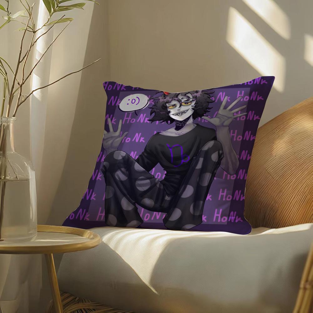 G-Gamzee Makara Cushion Cover Soft Short Plush Pillow Cover Smooth Cozy Texture Aesthetic Cushion Case Home Decor