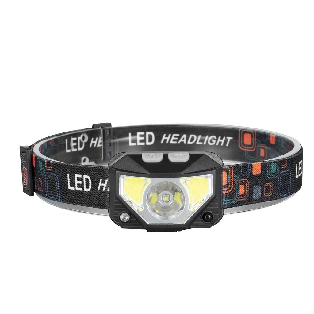 8 Modes LED Headlight Handfress Motion Sensor Powerful Headlamp Head Lamp COB Flashlight Torch Head Light For Camping, Fishing