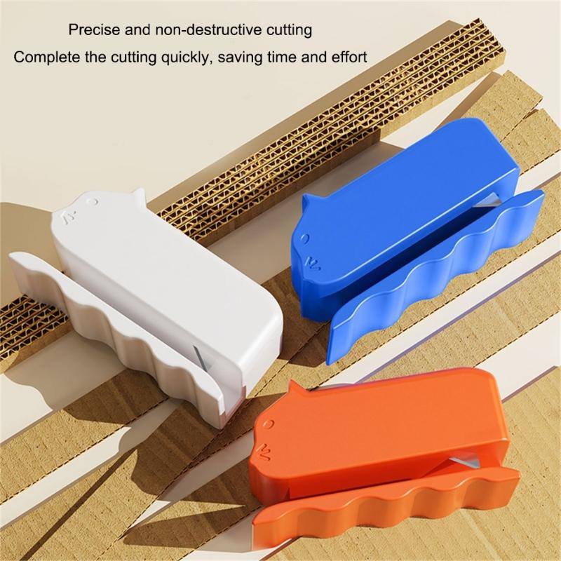 2Pcs Ergonomic Cardboard Cutter Handheld Cardboard Slicer Paperboard Cutter For Cats Scratchers Jewelry Crafting Project