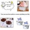50 Pieces Aluminum Foil Baking Molds, Cupcake Boxes, Mini Cupcake Mold
