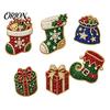 Faux Pearl Painting Decor 6Pcs/Set Fridge Magnets Art Kit, Christmas Snowman Tree Santa DIY Activities Magnets, Mosaic Refrigerator Decorative