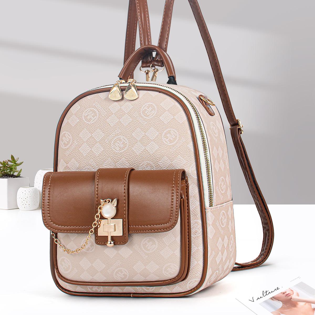 Сумка Женская 2025 Рюкзак Корейский Цветочный Женская Сумка Дорожный Рюкзак Большая Вместимость Школьная Сумка На Плечо Женская Сумка