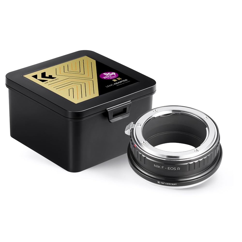 CONCEPT Mount Adapter for Nikon Lenses To Canon EOS R Converts Nikon Lenses To Canon Lenses for Infinity Direct from the Manufacturer K&F F-Mount
