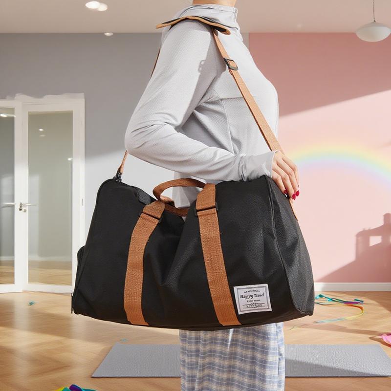 Duffelová taška, cestovní taška, zavazadlová taška, velká kapacita, na služební cesty, lehká, lze umístit na madlo, taška z oxfordské tkaniny, styl přes tělo