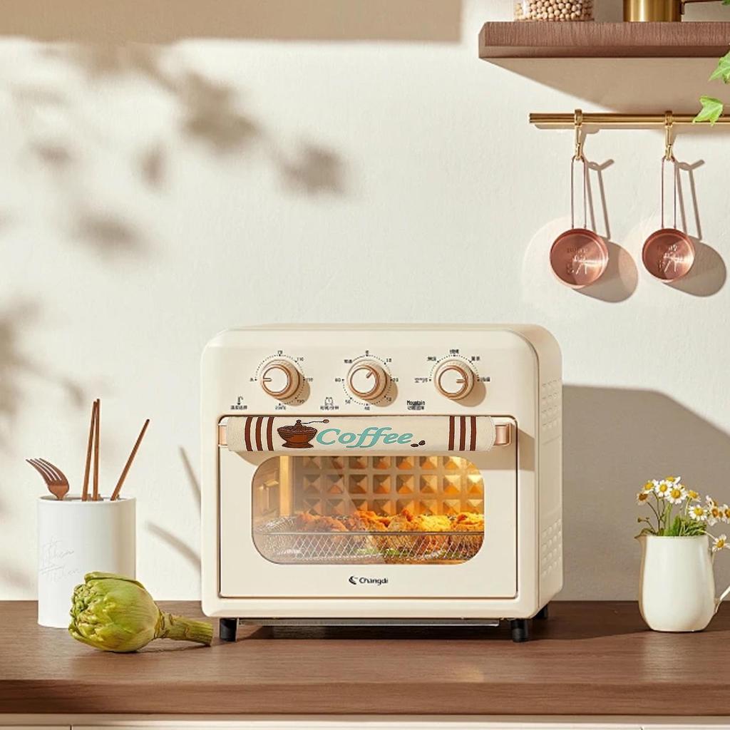 3PS Burlap Handle Covers for Refrigerator & Microwave: Kitchen Appliance Dust Covers