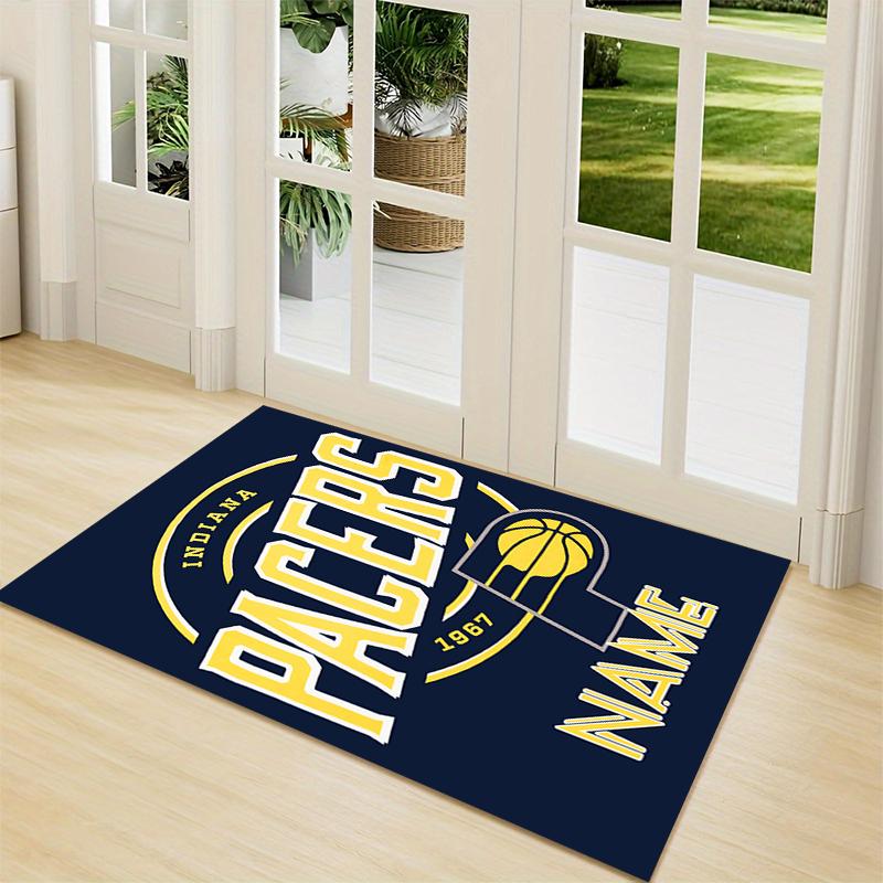 Custom Name Pacers Basketball Legacy Carpet Rug Customizable Soft Washable Anti-Slip Home Living Room Sofa Mats Personalized Rug. 0909295