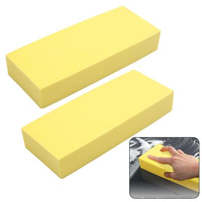 2Pcs PVA Water Absorbing Sponge Foam Block Washing Cleaning Tool For Car Gently Rub The Sponge Over Dirt, Smudges, And Scuff Mar