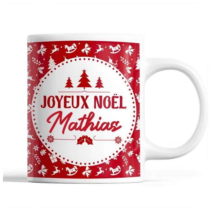 Mug - Noël Mathias - Red - 325 Ml - Dishwasher and Microwave Safe