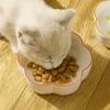 Neck Guard Slow Feeder Bowl Large Diameter Cat Water Bowl Ceramic Raised Pet Bowl  Household Use