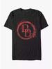Marvel 2026 New High Quality Marvel Daredevil Logo Splash Print Mens and Womens Short Sleeve Plus Size Casual TShirts Soft