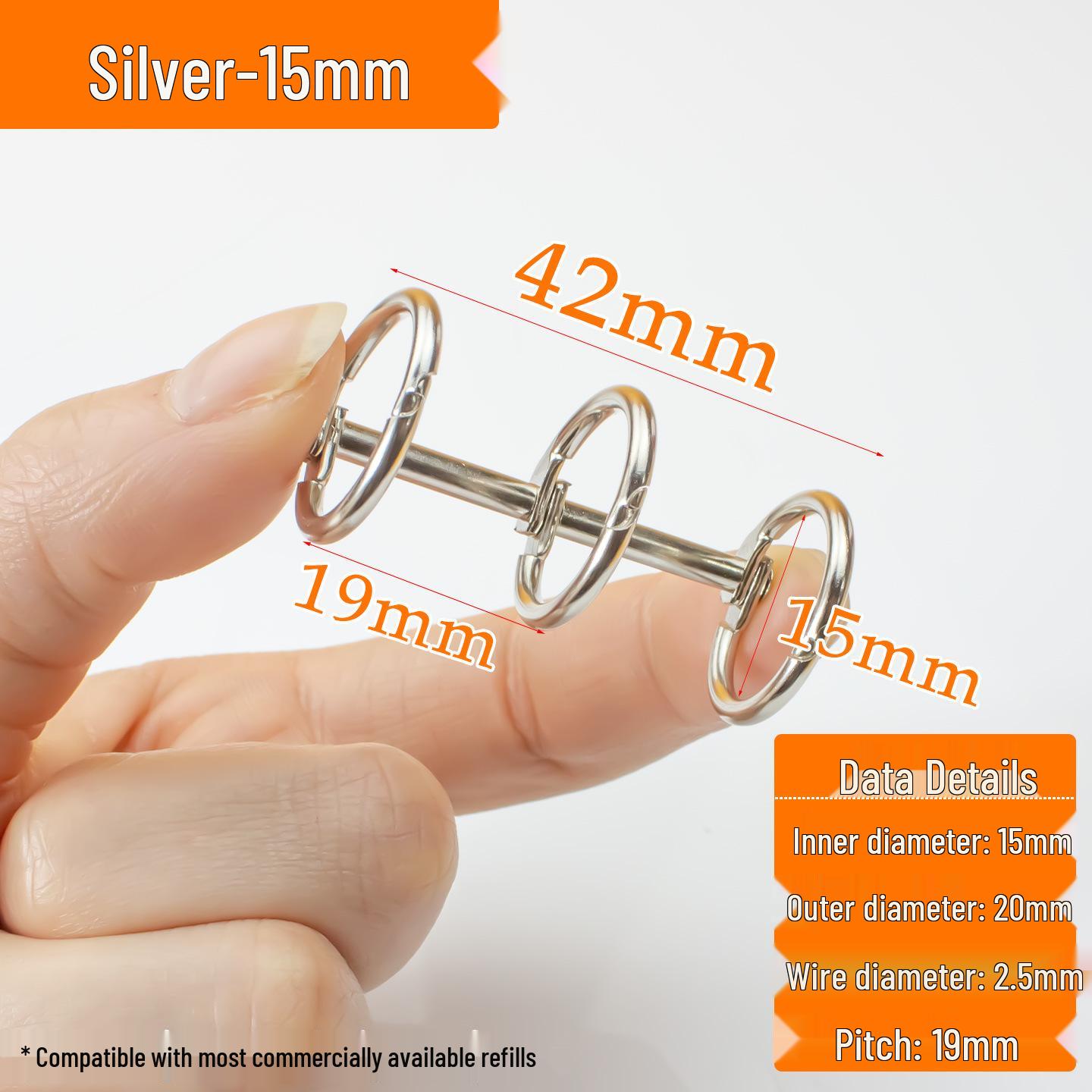 Three-Ring Calendar Binding and Loose-Leaf Book Rings