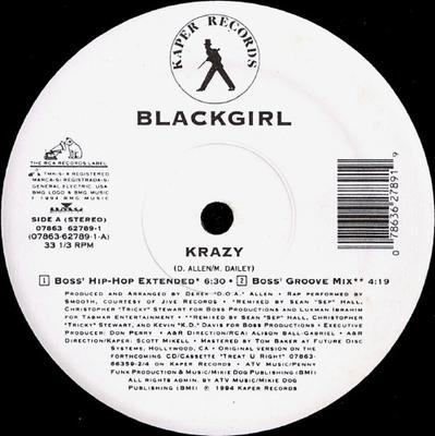 12-inch Plaat BLACKGIRL - Krazy 07863627891 Kaper Records, 1994 VS Dans & Electronica Gebruikt